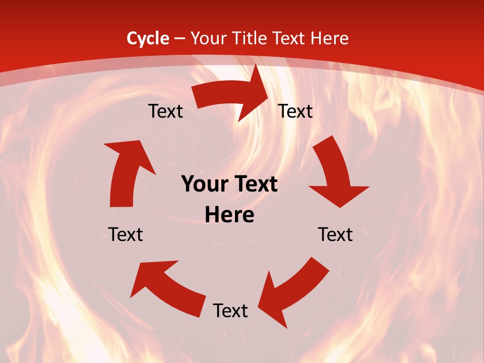 A Red And Yellow Fire Powerpoint Presentation PowerPoint Template