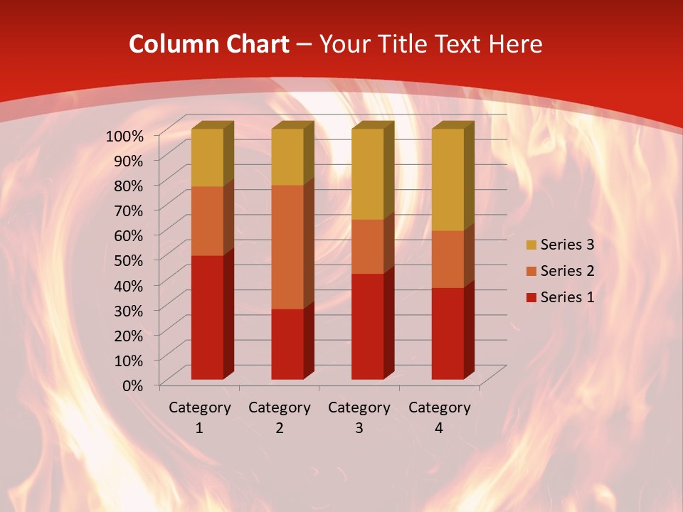 A Red And Yellow Fire Powerpoint Presentation PowerPoint Template
