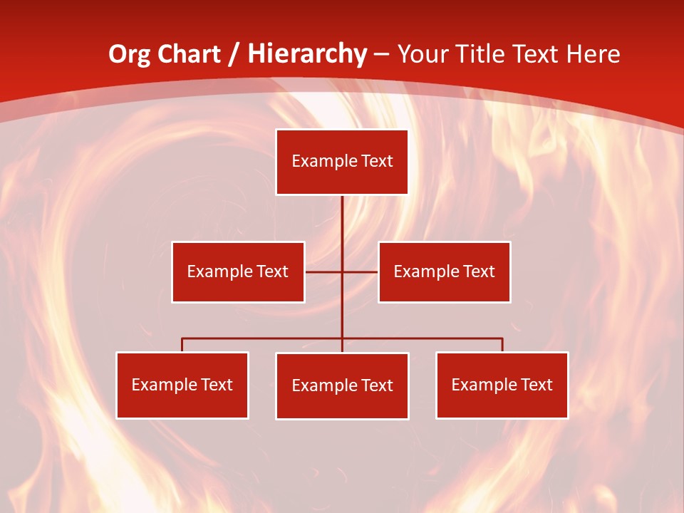 A Red And Yellow Fire Powerpoint Presentation PowerPoint Template