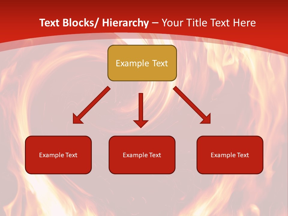 A Red And Yellow Fire Powerpoint Presentation PowerPoint Template