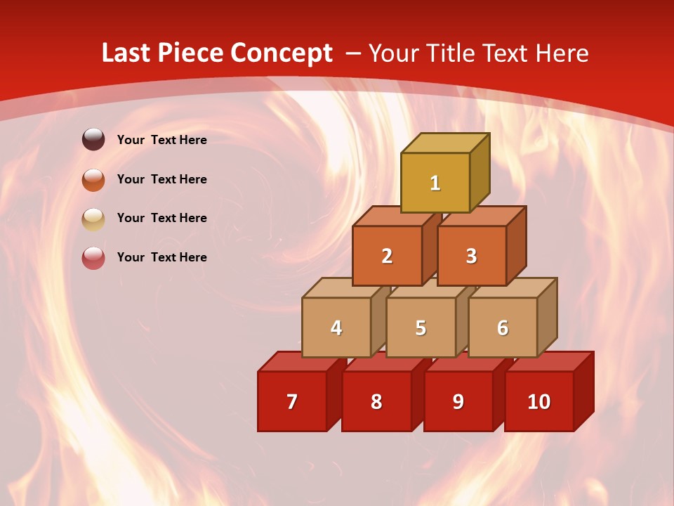 A Red And Yellow Fire Powerpoint Presentation PowerPoint Template