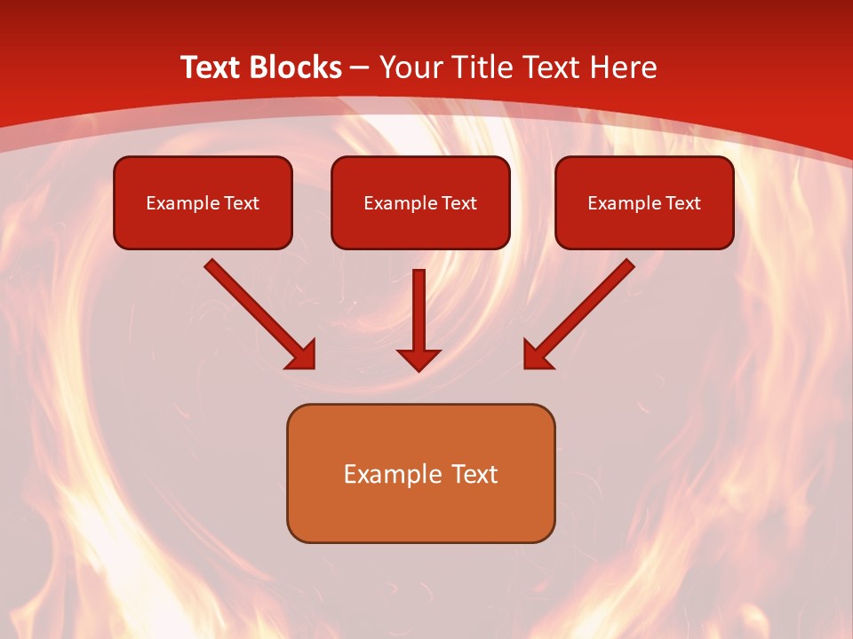 A Red And Yellow Fire Powerpoint Presentation PowerPoint Template