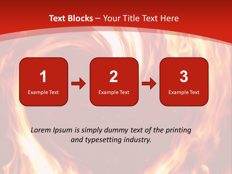 A Red And Yellow Fire Powerpoint Presentation PowerPoint Template