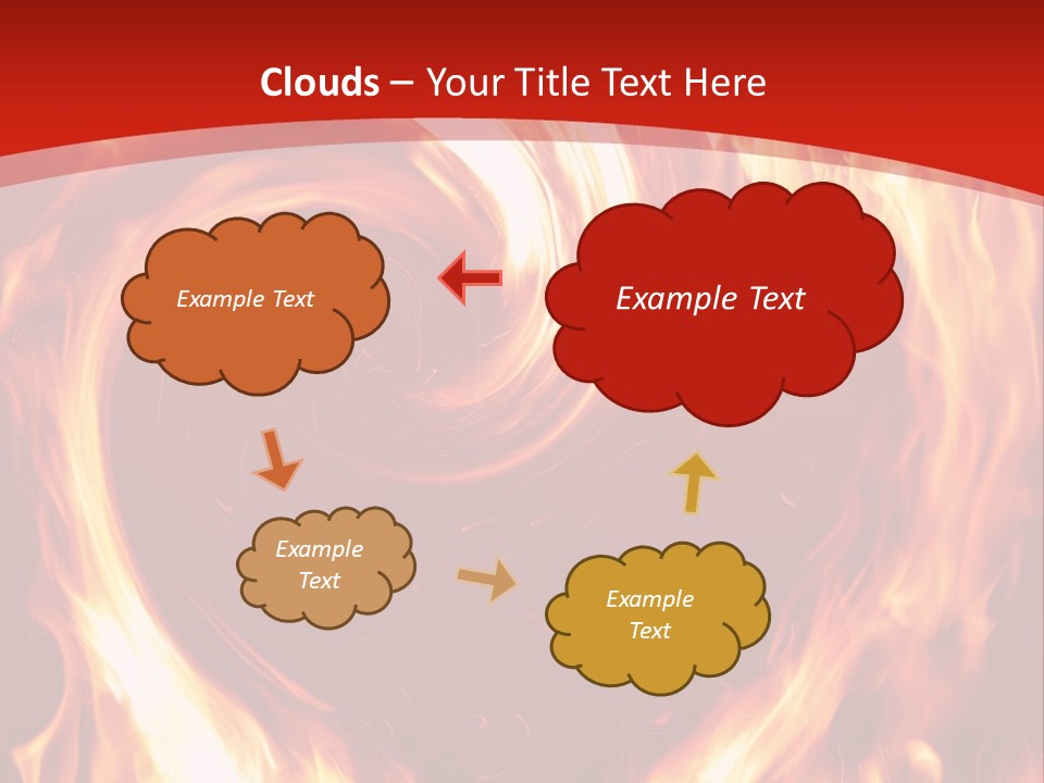A Red And Yellow Fire Powerpoint Presentation PowerPoint Template