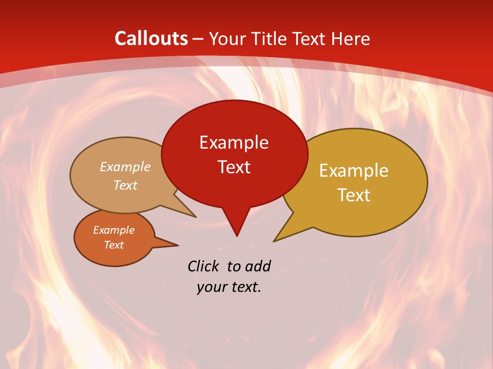 A Red And Yellow Fire Powerpoint Presentation PowerPoint Template