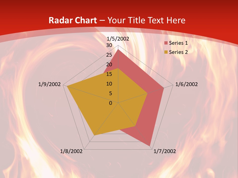 A Red And Yellow Fire Powerpoint Presentation PowerPoint Template