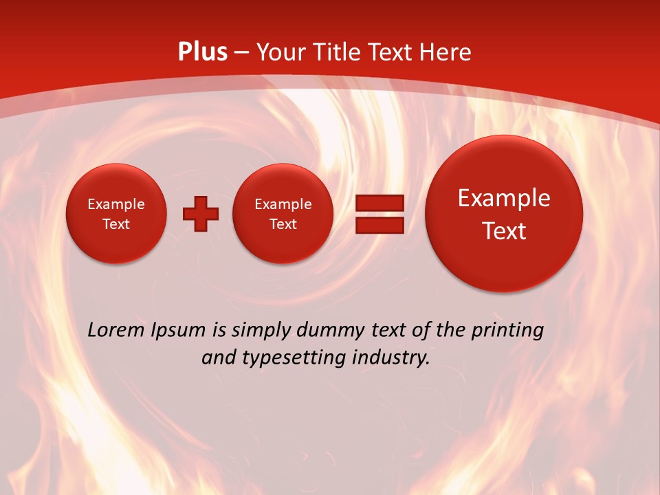 A Red And Yellow Fire Powerpoint Presentation PowerPoint Template