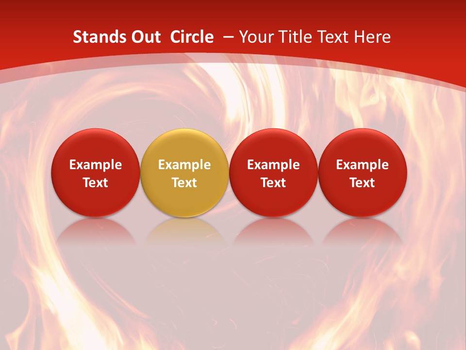 A Red And Yellow Fire Powerpoint Presentation PowerPoint Template