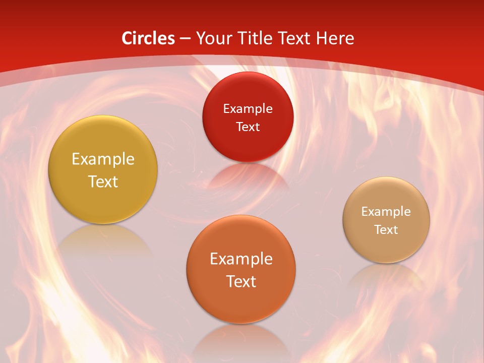 A Red And Yellow Fire Powerpoint Presentation PowerPoint Template