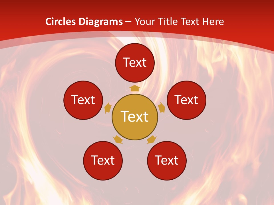 A Red And Yellow Fire Powerpoint Presentation PowerPoint Template