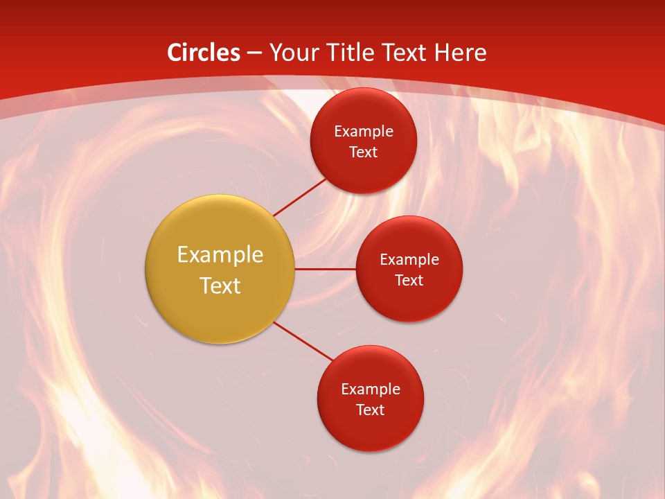 A Red And Yellow Fire Powerpoint Presentation PowerPoint Template