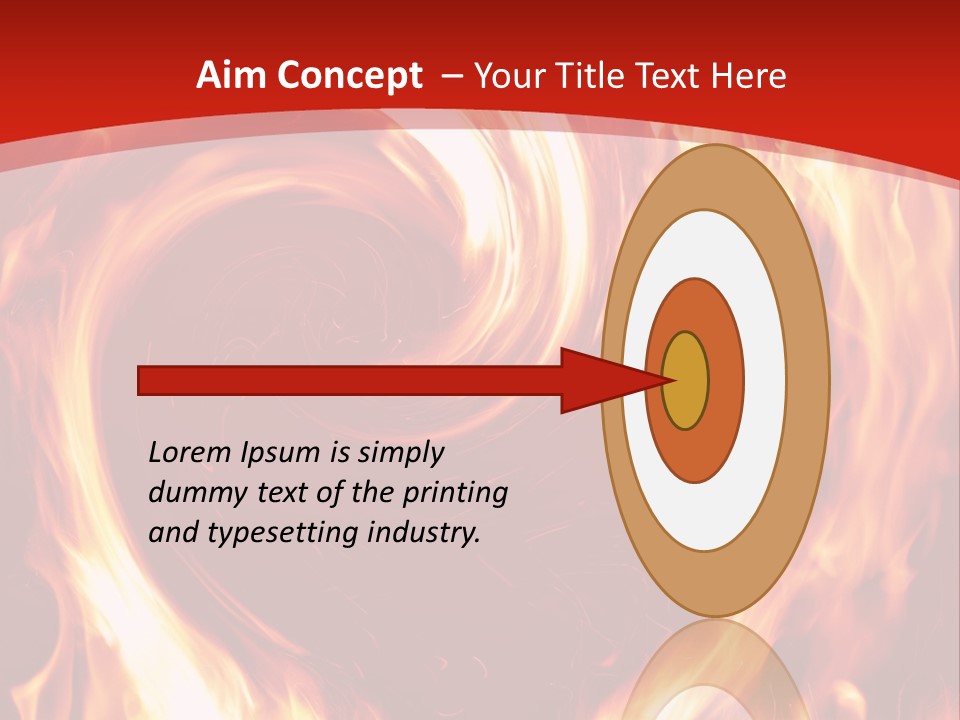 A Red And Yellow Fire Powerpoint Presentation PowerPoint Template