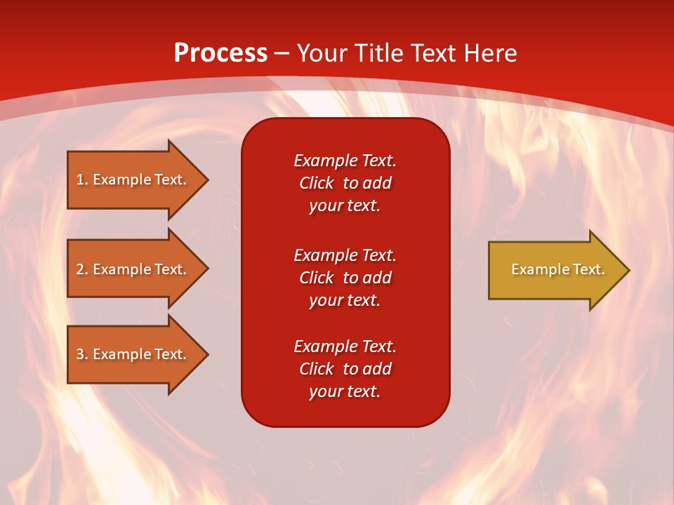 A Red And Yellow Fire Powerpoint Presentation PowerPoint Template