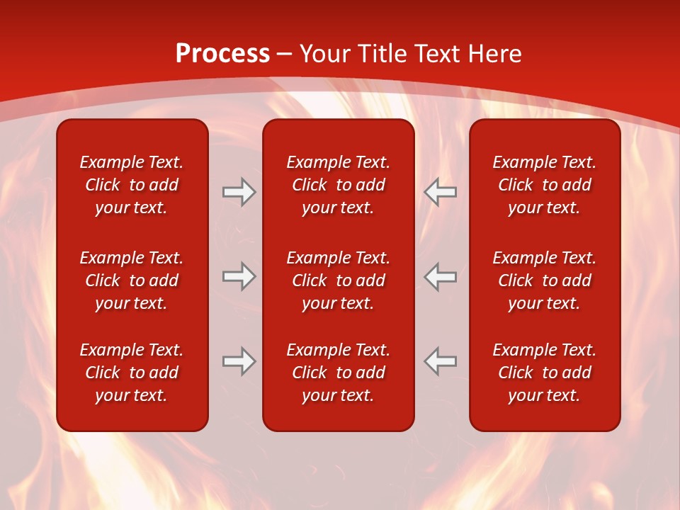 A Red And Yellow Fire Powerpoint Presentation PowerPoint Template