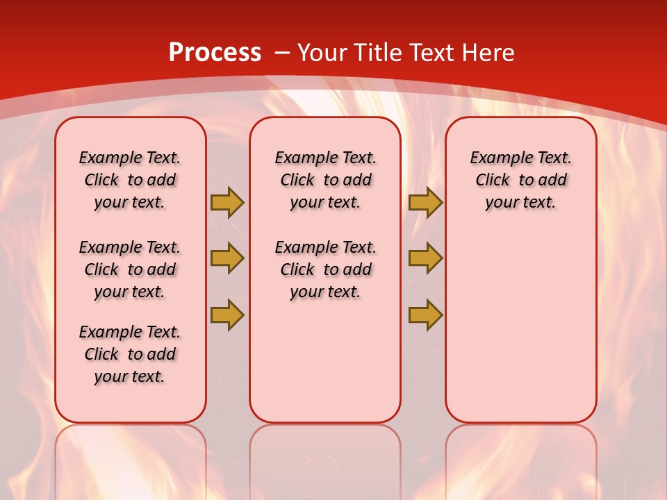 A Red And Yellow Fire Powerpoint Presentation PowerPoint Template