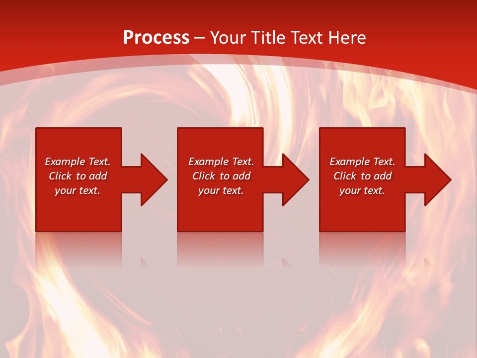 A Red And Yellow Fire Powerpoint Presentation PowerPoint Template