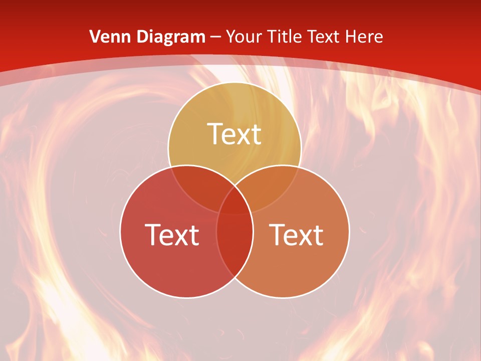 A Red And Yellow Fire Powerpoint Presentation PowerPoint Template