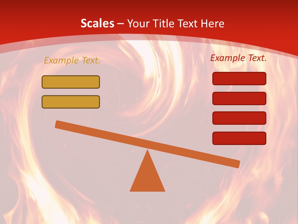 A Red And Yellow Fire Powerpoint Presentation PowerPoint Template