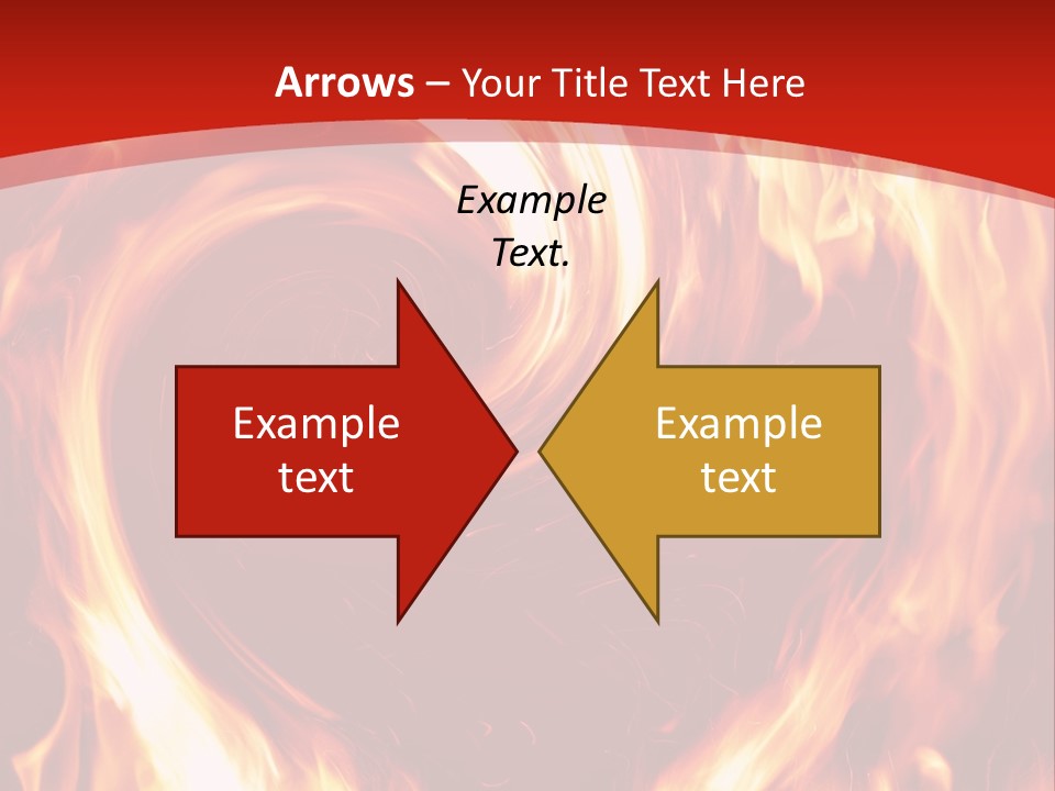 A Red And Yellow Fire Powerpoint Presentation PowerPoint Template