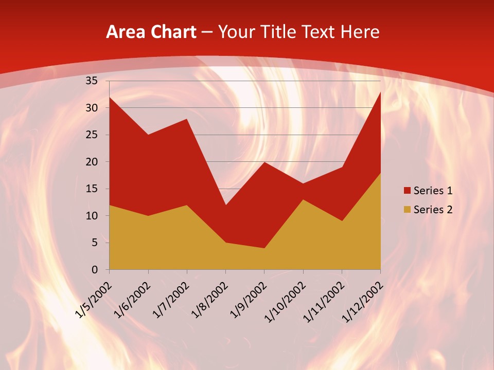 A Red And Yellow Fire Powerpoint Presentation PowerPoint Template