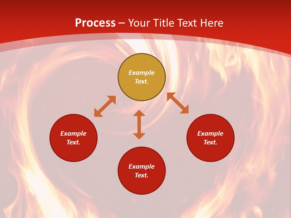 A Red And Yellow Fire Powerpoint Presentation PowerPoint Template