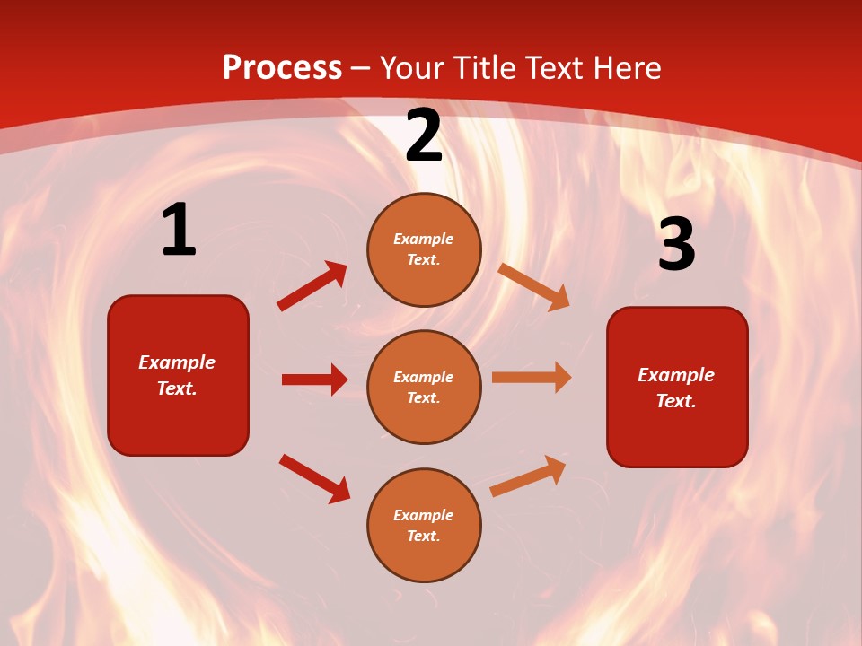 A Red And Yellow Fire Powerpoint Presentation PowerPoint Template