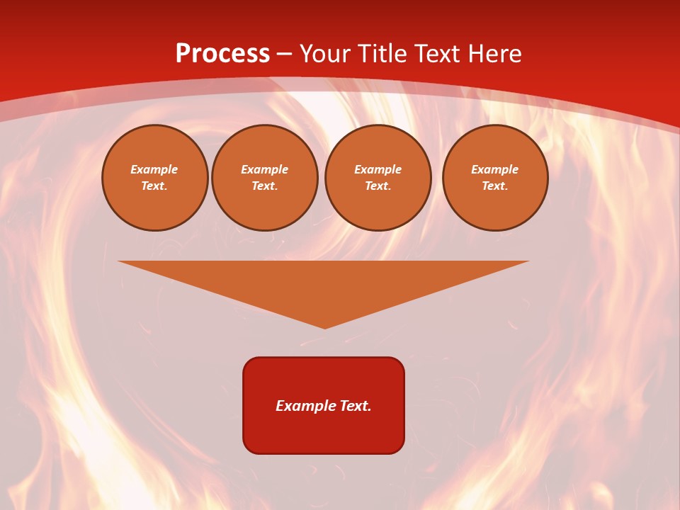 A Red And Yellow Fire Powerpoint Presentation PowerPoint Template