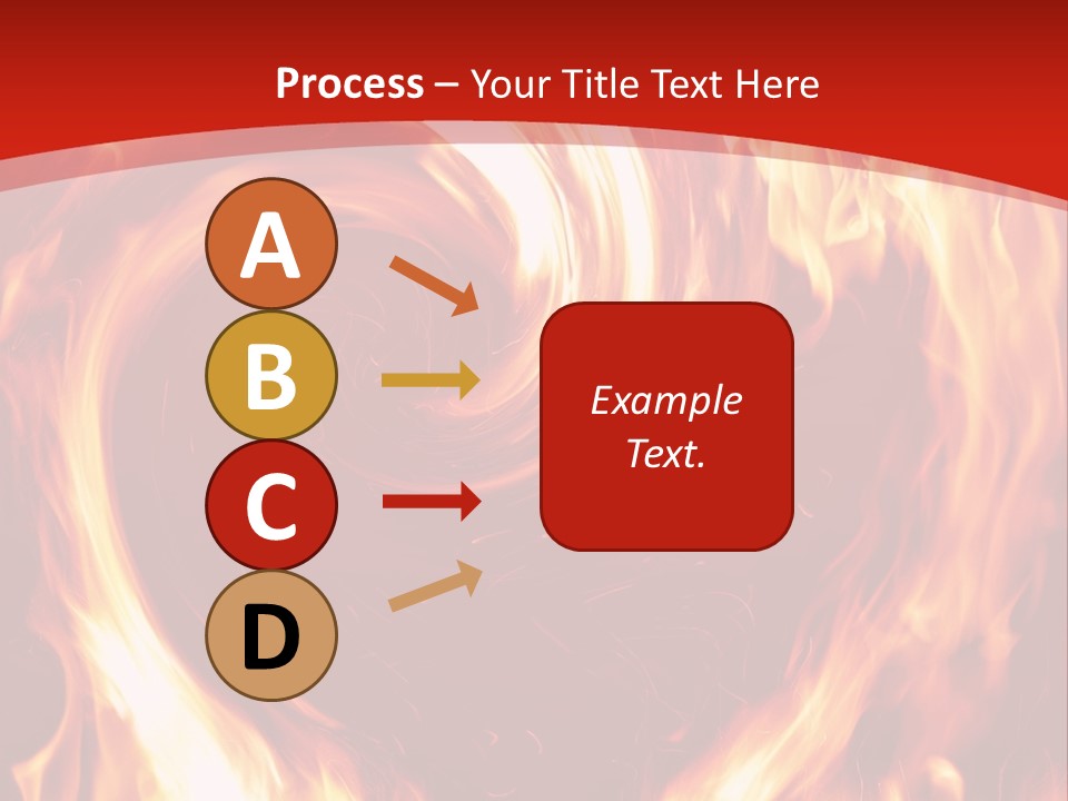 A Red And Yellow Fire Powerpoint Presentation PowerPoint Template
