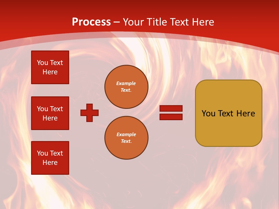 A Red And Yellow Fire Powerpoint Presentation PowerPoint Template