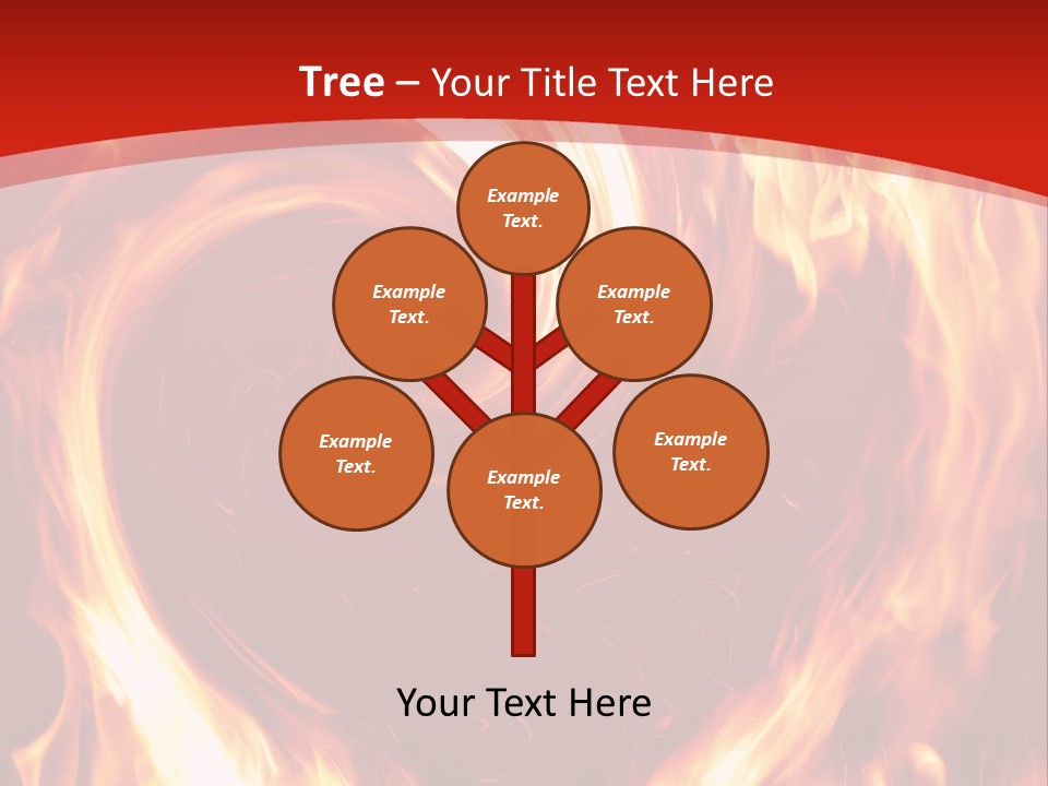 A Red And Yellow Fire Powerpoint Presentation PowerPoint Template