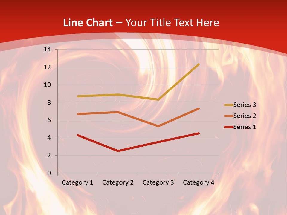 A Red And Yellow Fire Powerpoint Presentation PowerPoint Template