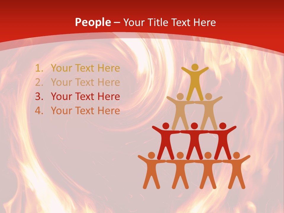 A Red And Yellow Fire Powerpoint Presentation PowerPoint Template