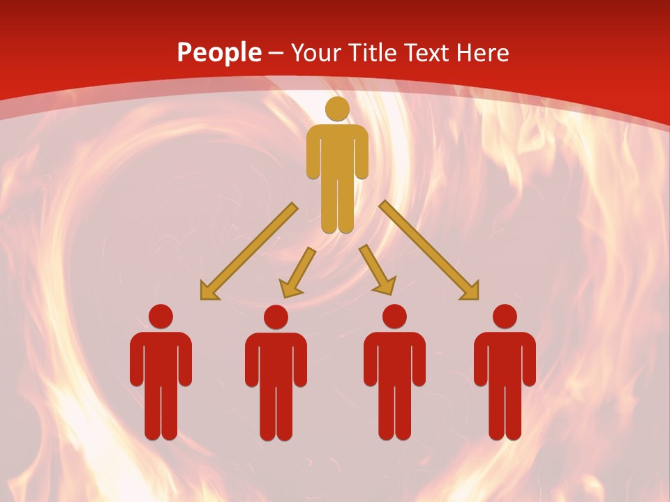 A Red And Yellow Fire Powerpoint Presentation PowerPoint Template