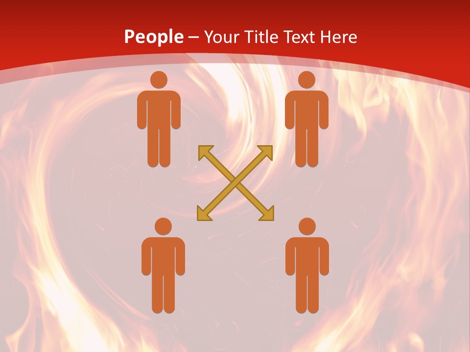 A Red And Yellow Fire Powerpoint Presentation PowerPoint Template
