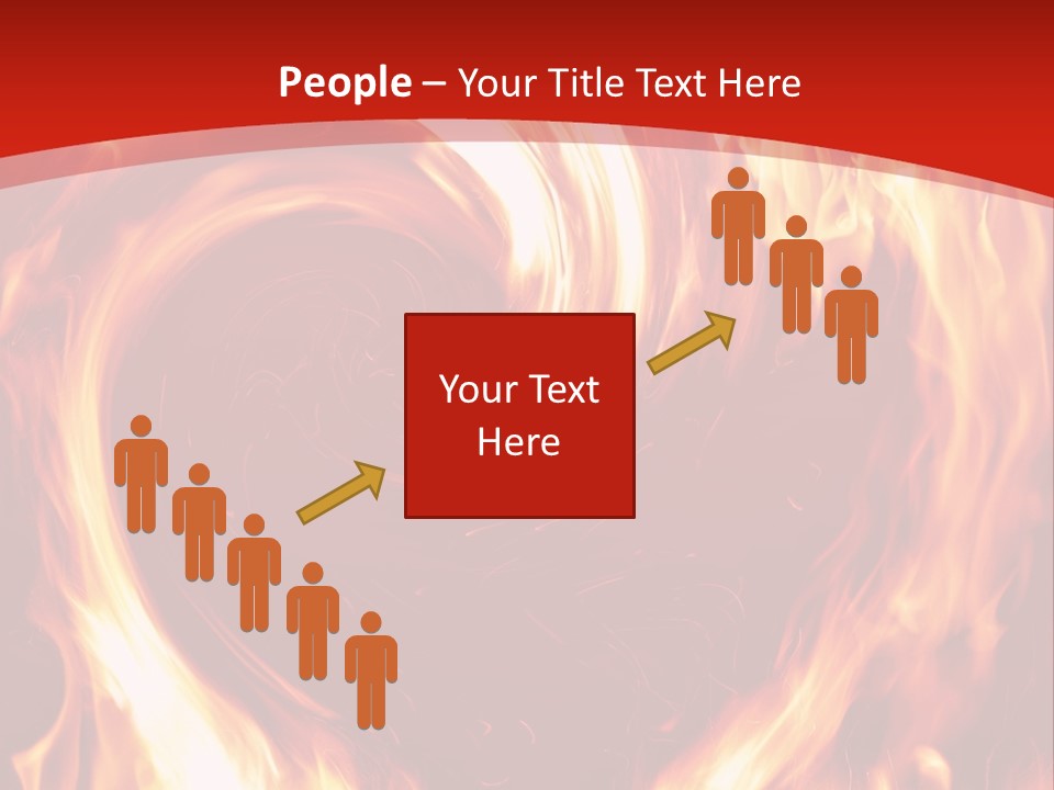 A Red And Yellow Fire Powerpoint Presentation PowerPoint Template
