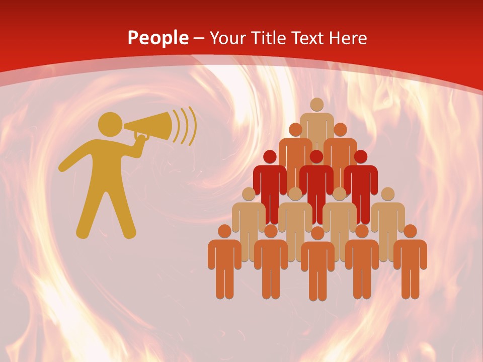 A Red And Yellow Fire Powerpoint Presentation PowerPoint Template