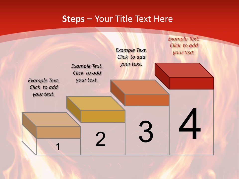 A Red And Yellow Fire Powerpoint Presentation PowerPoint Template