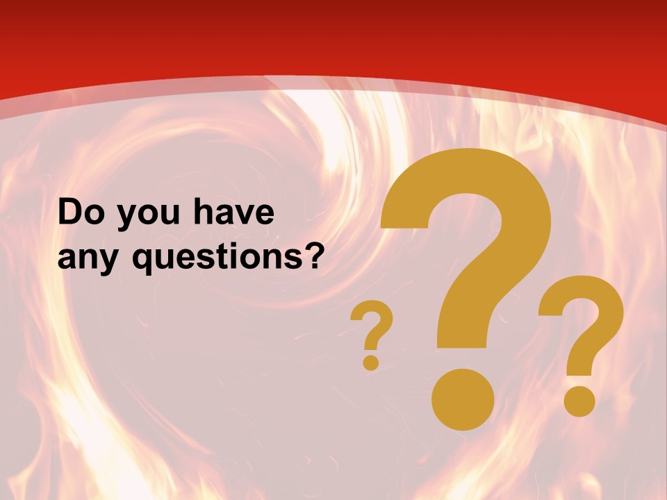 A Red And Yellow Fire Powerpoint Presentation PowerPoint Template