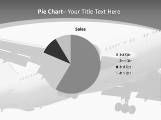An Airplane Is Flying In The Sky Powerpoint Template PowerPoint Template