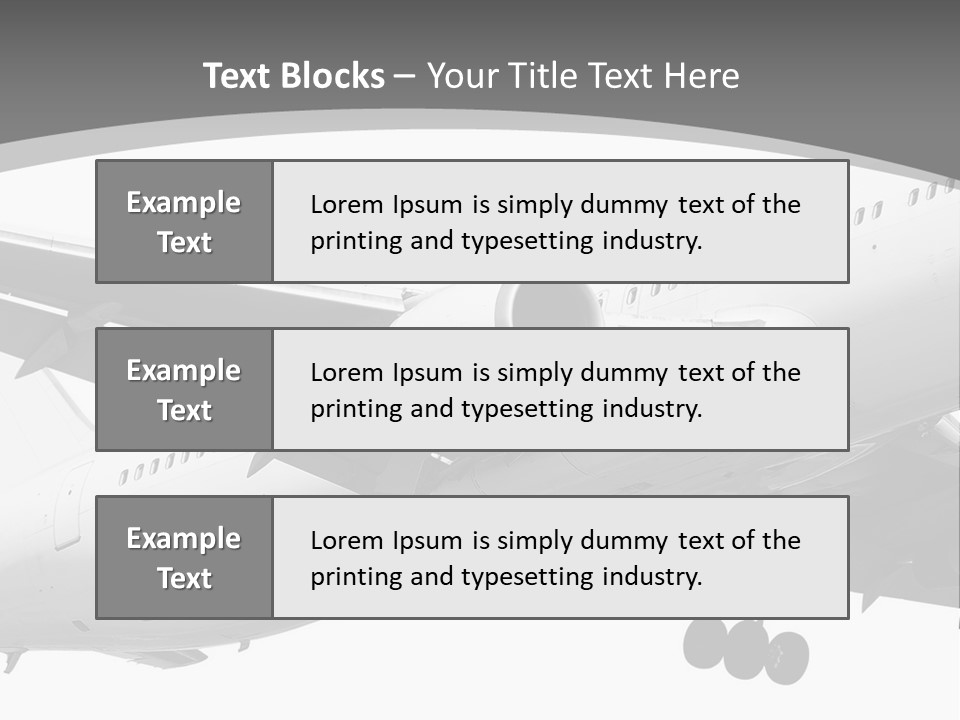 An Airplane Is Flying In The Sky Powerpoint Template PowerPoint Template