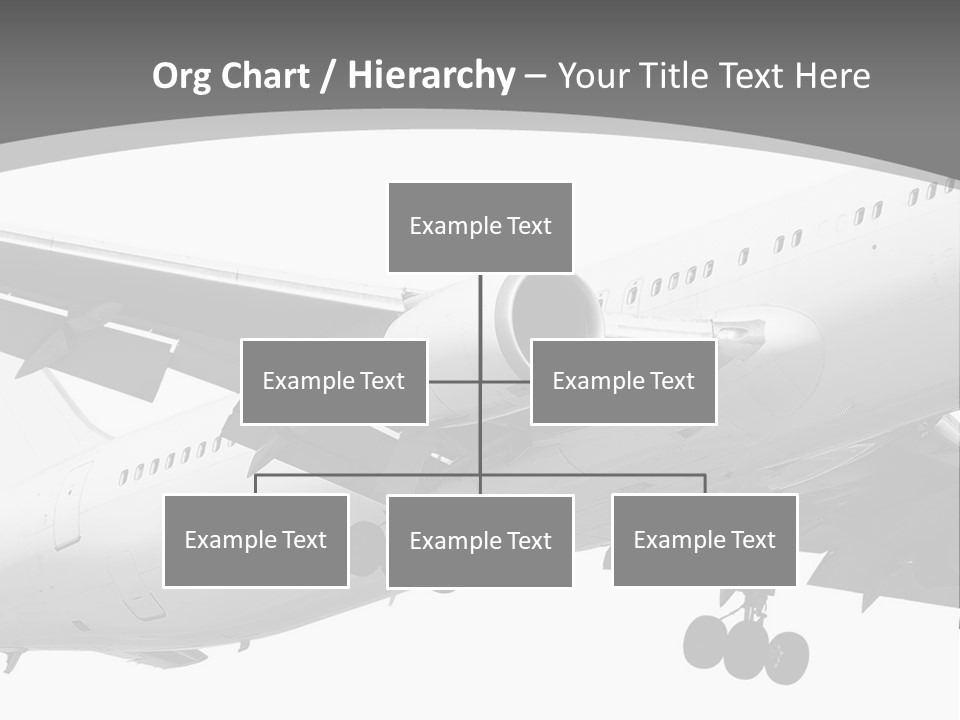 An Airplane Is Flying In The Sky Powerpoint Template PowerPoint Template