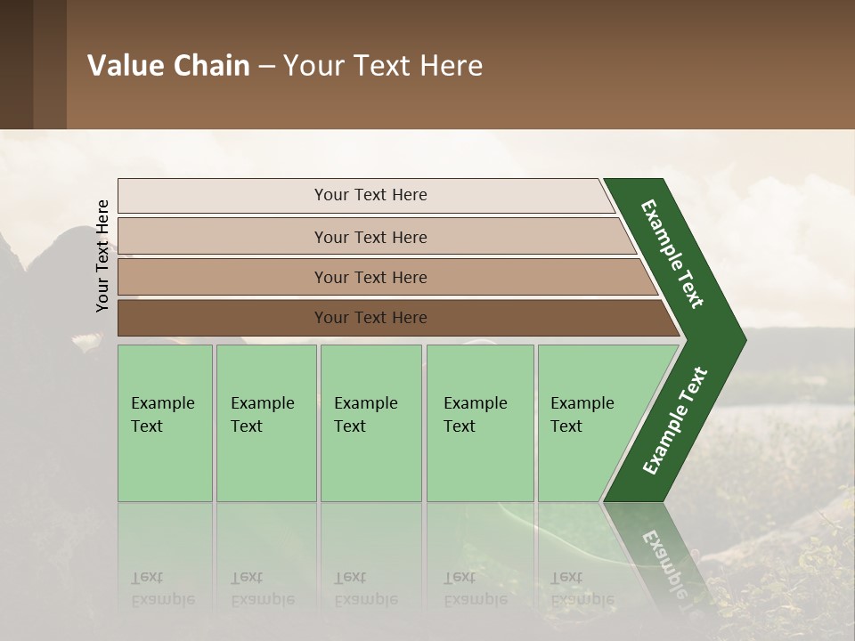 A Woman Sitting On A Tree In A Field PowerPoint Template