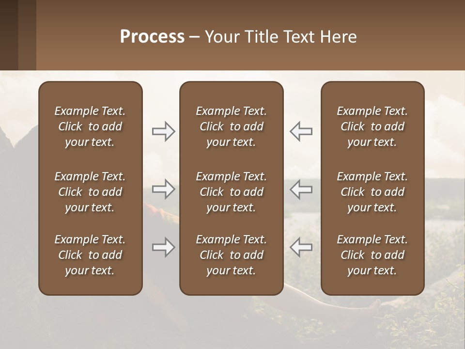 A Woman Sitting On A Tree In A Field PowerPoint Template