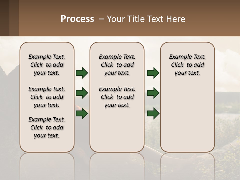 A Woman Sitting On A Tree In A Field PowerPoint Template
