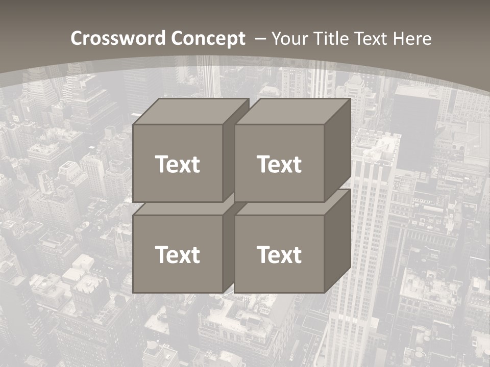An Aerial View Of A City In Black And White PowerPoint Template