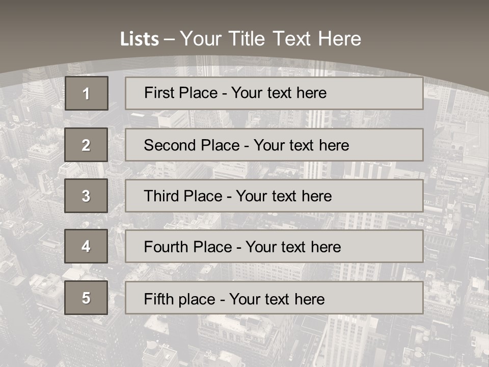An Aerial View Of A City In Black And White PowerPoint Template