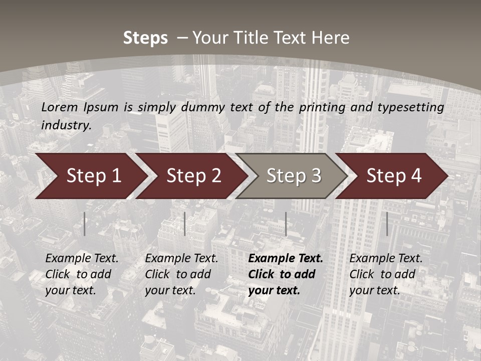 An Aerial View Of A City In Black And White PowerPoint Template