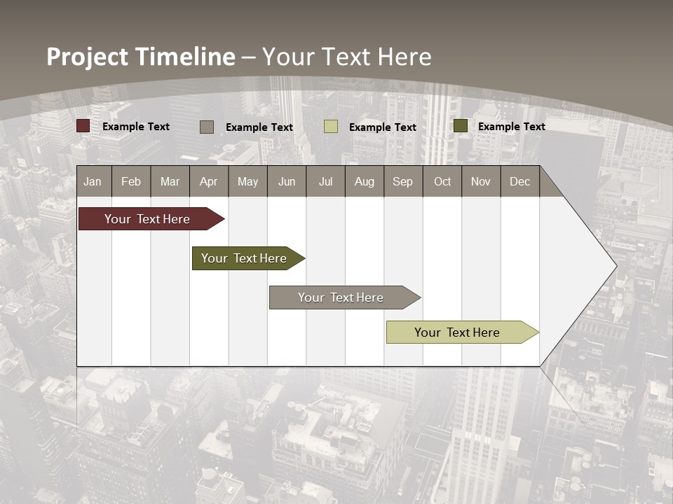 An Aerial View Of A City In Black And White PowerPoint Template