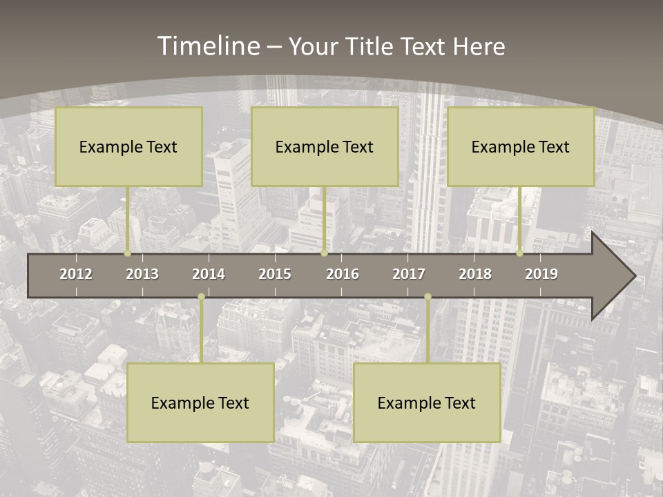 An Aerial View Of A City In Black And White PowerPoint Template