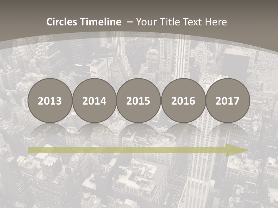 An Aerial View Of A City In Black And White PowerPoint Template